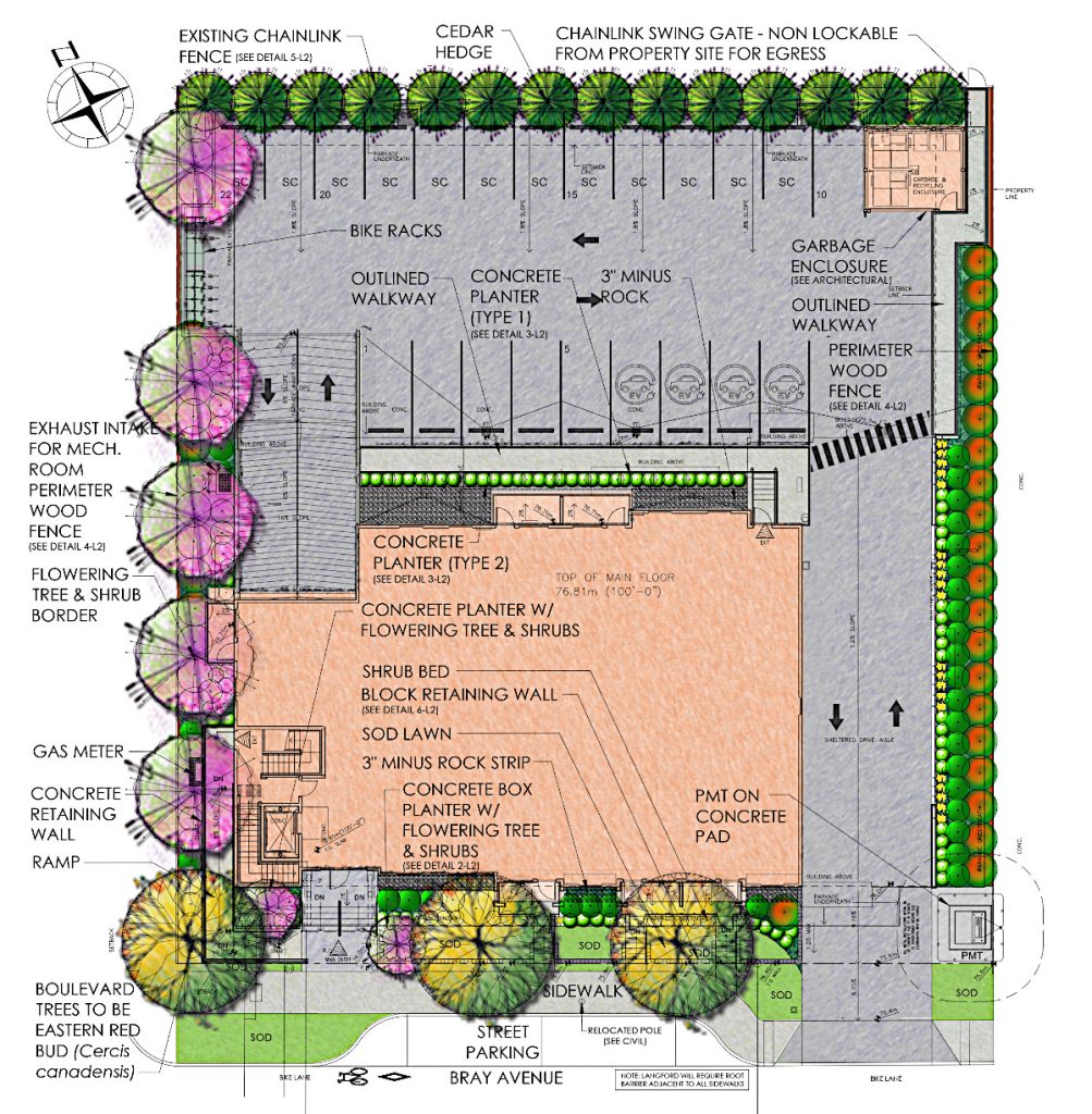 Bray Park Apartments - Landscaping in Langford BC